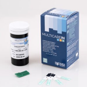 Tiras para medición de colesterol en el Multicare-in Pro vendido en ortopediaconde.com
