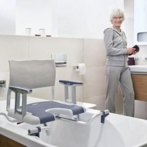 silla para bañera giratoria fabricada en aluminio
