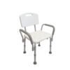 Silla para ducha o baño con respaldo y brazos