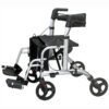 Andador para personas mayores + silla de ruedas (2 en 1) COMFORT