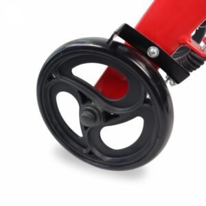 Andador de cuatro ruedas grandes, plegable con asiento, respaldo y cesta delantera INVICTO X