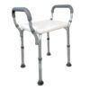 Banqueta ducha con brazos regulable en altura