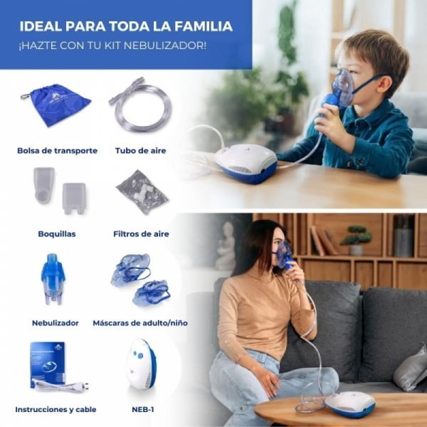 Nebulizador portátil con compresor gama NEV - Imagen 12