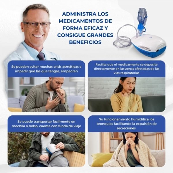 Nebulizador portátil con compresor gama NEV - Imagen 11