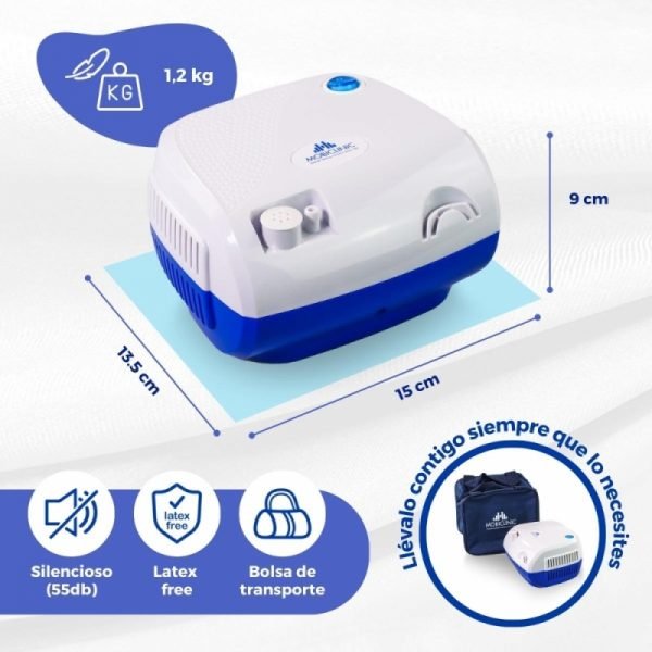 Nebulizador portátil con compresor gama NEV - Imagen 7