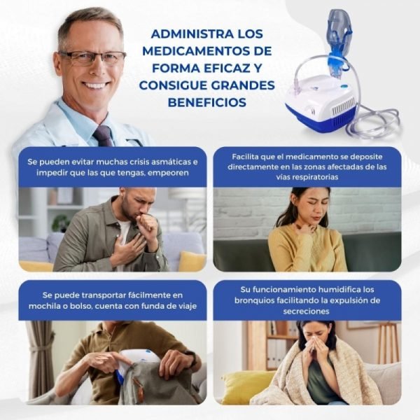 Nebulizador portátil con compresor gama NEV - Imagen 4
