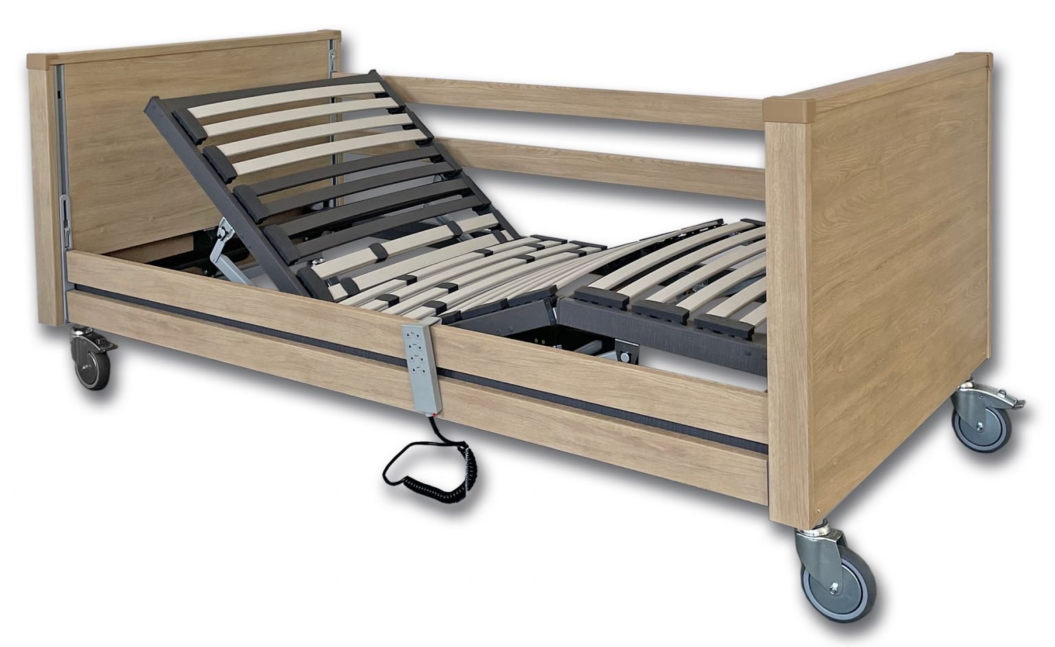 Cama Articulada Eléctrica Iris Lamalit en Madera con Elevación Vertical